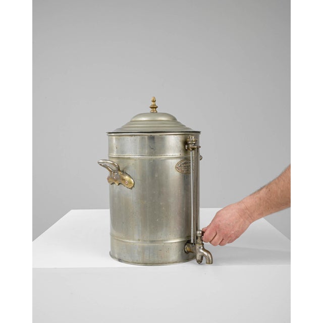 Early 20th Century Belgian Metal Samovar With Lid For Sale - Image 18 of 18