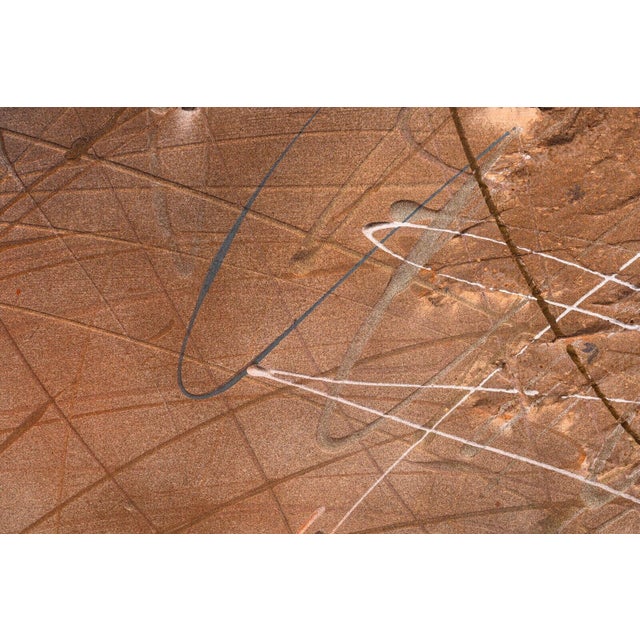 Sculpture Materials Ellen Loerwald Flashes at Midnight Modern Mixed Media Painting on Board Framed For Sale - Image 7 of 11