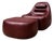 MP-113 Lounge Chair with Ottoman in Original Faux Leather by Percival Lafer, Brasil, 1970s - Lot 571A For Sale