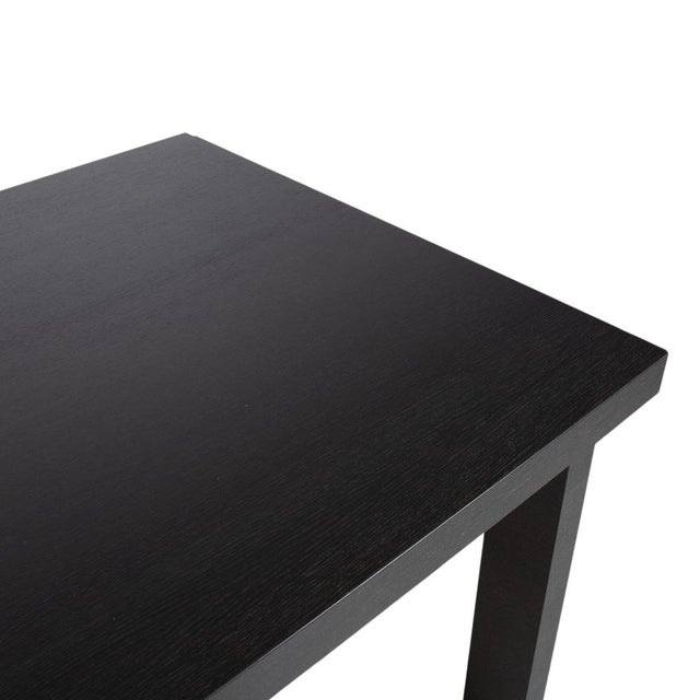 Extendable Dining Table in Black Oak from Contours For Sale - Image 6 of 12