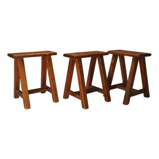 Artists Studio Stools, Set of 3 For Sale