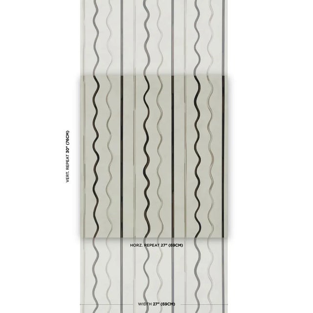 Based on gouache paintings created in Backdrop’s LA studio, Affogato wallpaper derives its contrasting serpentine stripes...
