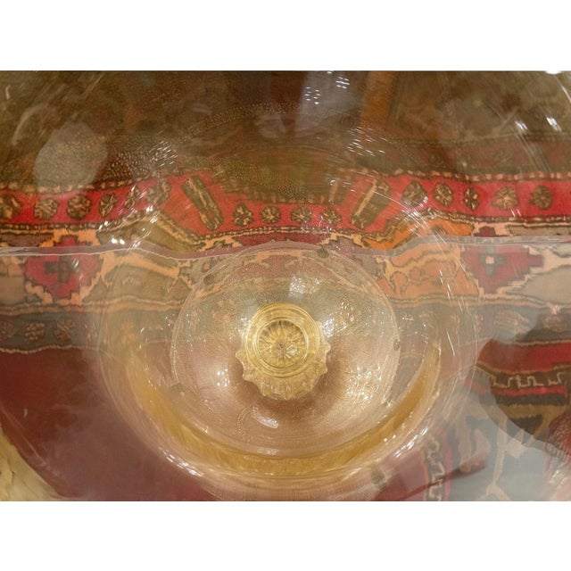 Glass Large Italian Murano Gold Fleck Glass Vase, 20th Century For Sale - Image 7 of 8