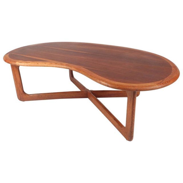 Mid-Century Modern Kidney Shaped Coffee Table by Lane ...
