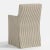 Stoffer Home x Cloth & Company Lindy Slipcover Dining Arm Chair in Jane Stripe Burlap For Sale In Chicago - Image 6 of 7