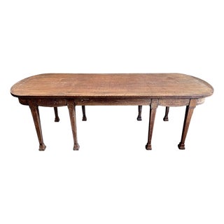 19th Century French Bleached Walnut Farm Table For Sale