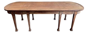 19th Century French Bleached Walnut Farm Table