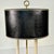 Mid-Century French Regency Neoclassical Bouilette Table Lamp & Reptile Embossed Black Shade For Sale - Image 6 of 15