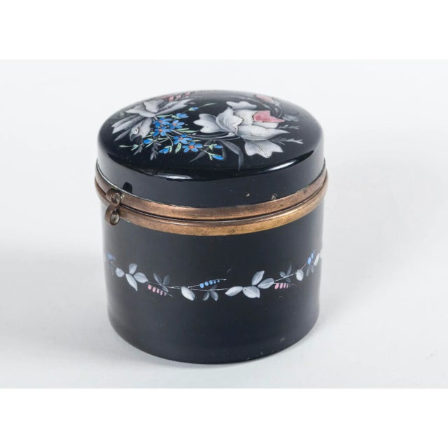 Late 19th Century French Opaline Enameled Glass Vanity Box For Sale - Image 9 of 9