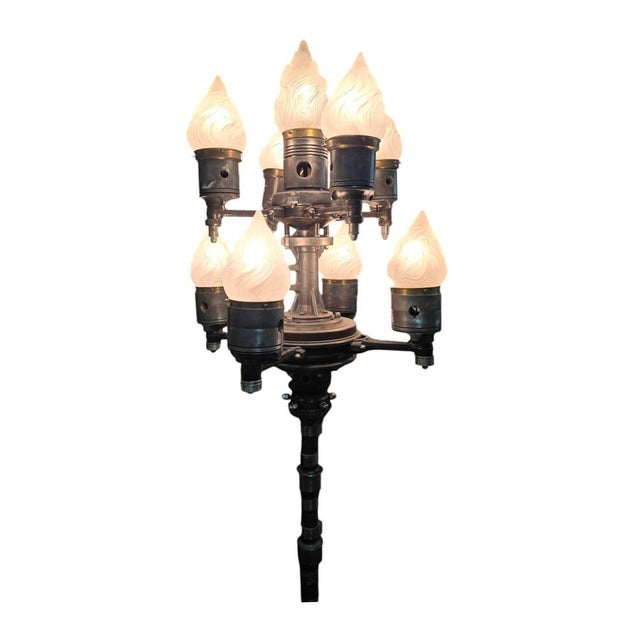 Large Steampunk Candelabra, 1996 For Sale - Image 9 of 18