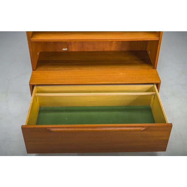 1960s Large Vintage Bookcase in Teak by Heinrich Riestenpatt, 1960s For Sale - Image 5 of 13