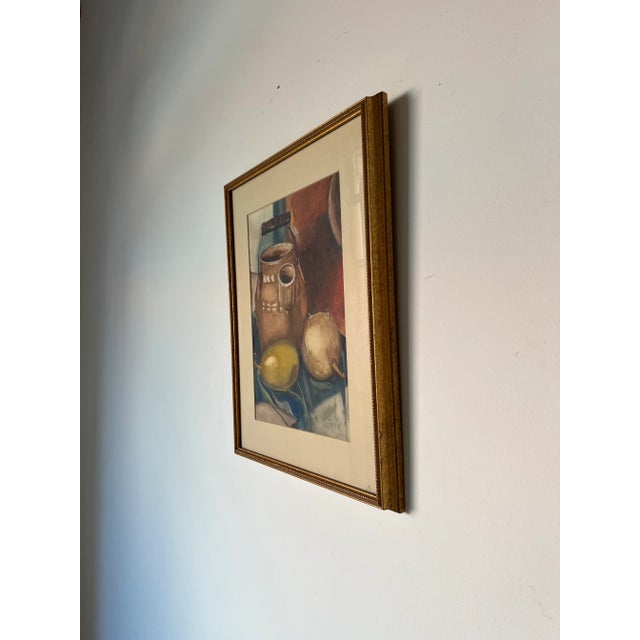 1930's Ruth Rees Still Life Watercolor Painting For Sale - Image 4 of 12