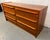 Mid-Century Modern Vintage Danish Six-Drawer Teak Dresser W/ Sculpted Handles For Sale - Image 3 of 11