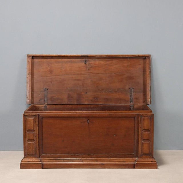 Italian Chest in Walnut For Sale - Image 4 of 14