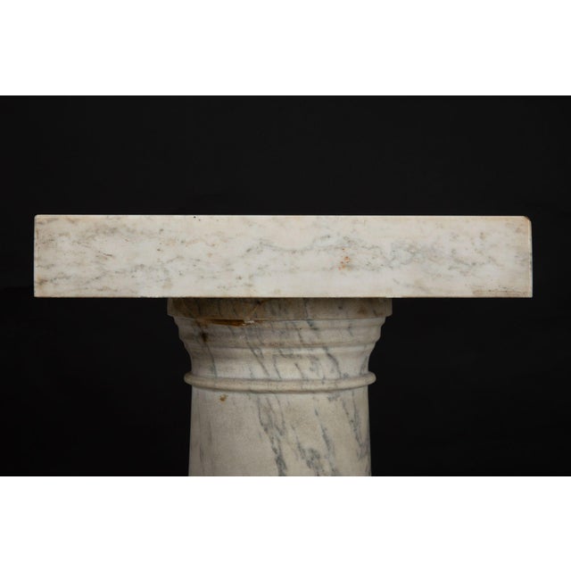 Italian Grand Tour Antique Marble Column Pedestal, Late 19th Century For Sale - Image 16 of 18