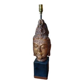 Vintage James Mont Style Asian Goddess Lamp For Sale