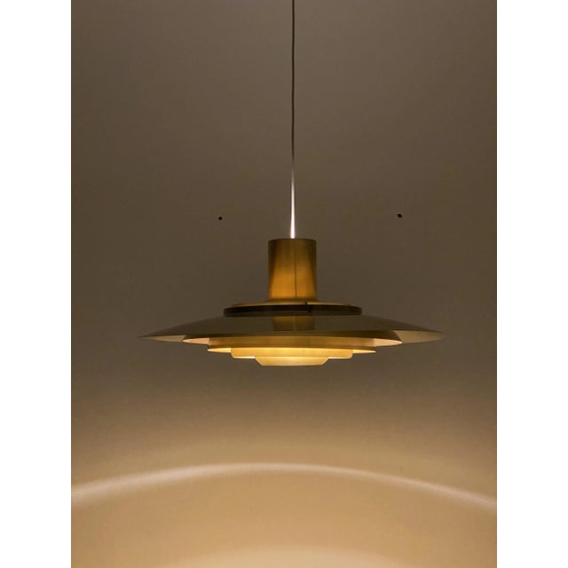 Scandinavian Modern Danish Aluminum Ceiling Lamp by Preben Fabricius & Jørgen Kastholm for Nordisk Solar, 1964 For Sale - Image 6 of 12