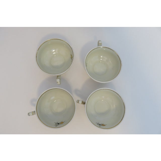 Early 20th Century Winterling Bavaria Bone China Children's Tea Cups / Saucers Set of 4 For Sale - Image 4 of 8