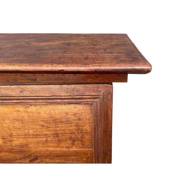 Wood Antique Walnut and Oak Bombé Front Chest For Sale - Image 7 of 13