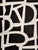 This black and white acrylic painting is inspired by the mid-century masters. Framed in a vintage silver metal frame,...