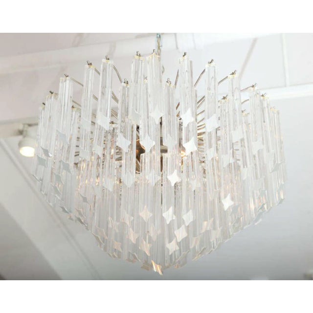 Venini Seven-Tier Venini Chandelier For Sale - Image 4 of 8