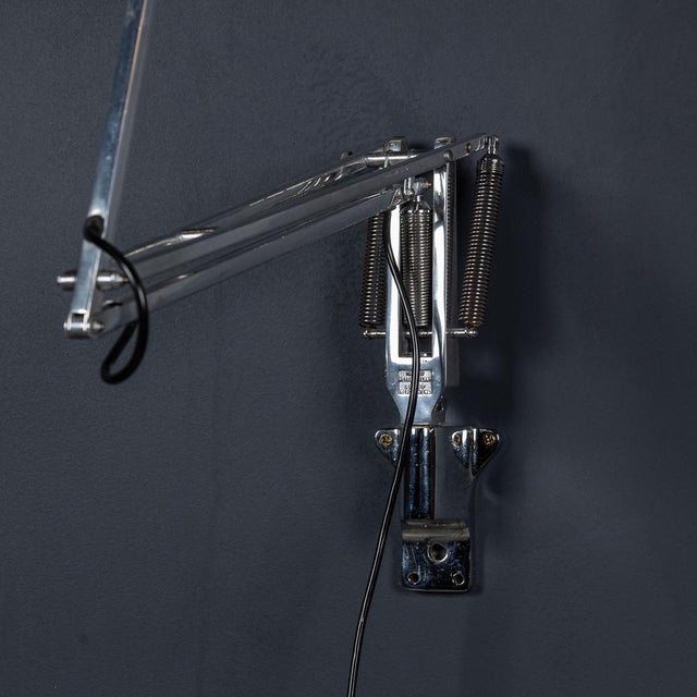Metal Vintage English Angle Poise Wall Mounted Lamps, 1970, Set of 2 For Sale - Image 7 of 11