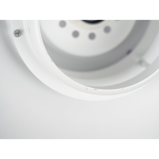 White Vintage Danish Pendant Lamp by Kurt Wiborg for Jeka, 1980s For Sale - Image 8 of 9