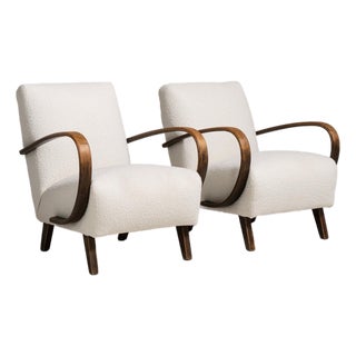 19th Century France Cream Wood Armchair For Sale