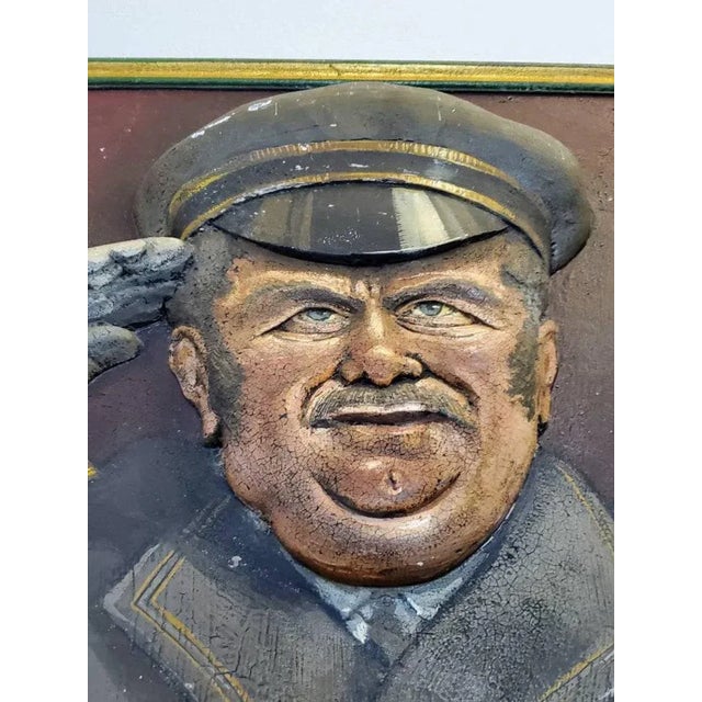 A large rare and most impressive Art Deco period American historical theatre ornamental usher signage wall panel....