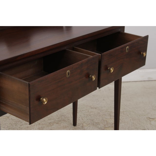 Virginia Style Bench Made Mahogany 2 Drawer Hunt Board Server For Sale In Philadelphia - Image 6 of 14