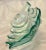 Light Green Mid 20th Century Art Glass Leaf Bowl For Sale - Image 8 of 9