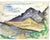 Grace Spongberg (American, 1906-1992) "Near Tucson / from Mission Road" oil pastel on paper, titled on reverse, estate...