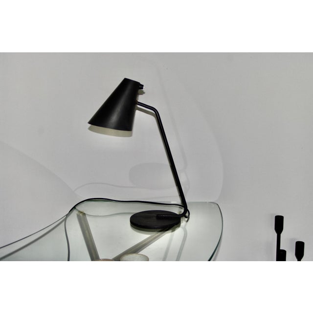 French Desk Lamp attributed to Jacques Biny, 1950s For Sale - Image 9 of 9
