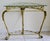 Vintage Hollywood Regency Faux Bamboo Console Table & Mirror Set Demilune Palm Beach Regency 1970s For Sale - Image 9 of 18