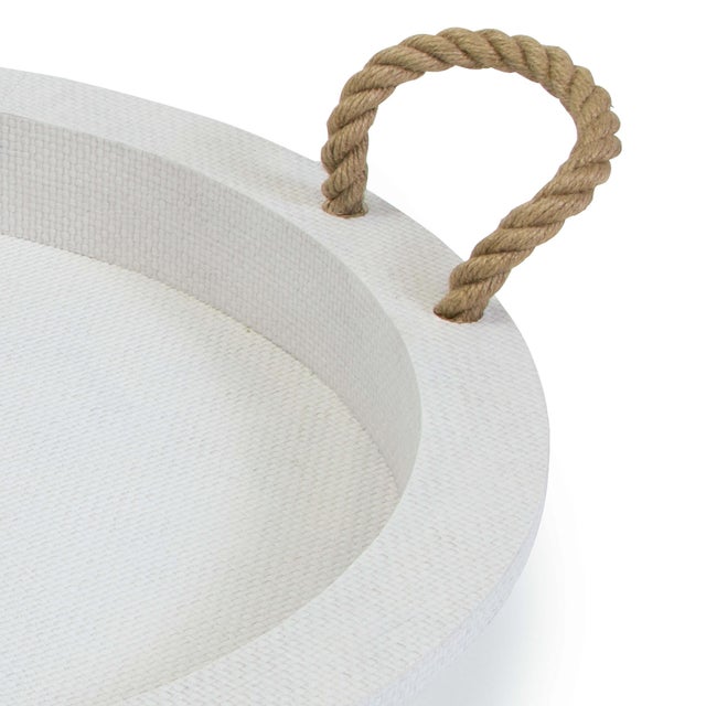 Not Yet Made - Made To Order Regina Andrew Aegean Serving Tray in White For Sale - Image 5 of 7