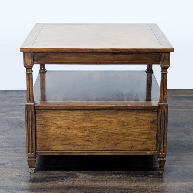 Vintage End Table With Cabinet For Sale - Image 4 of 9
