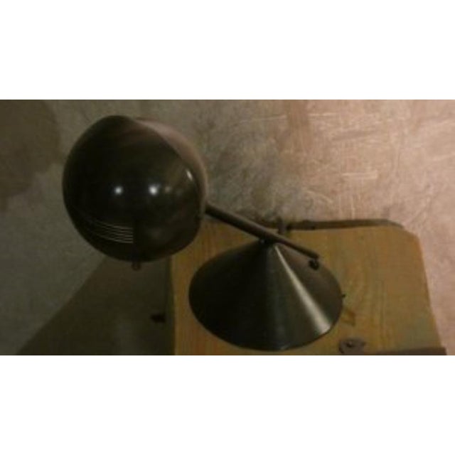 Metal Desk Lamp with Adjustable Sphere Lampshade, 1980s For Sale - Image 9 of 10