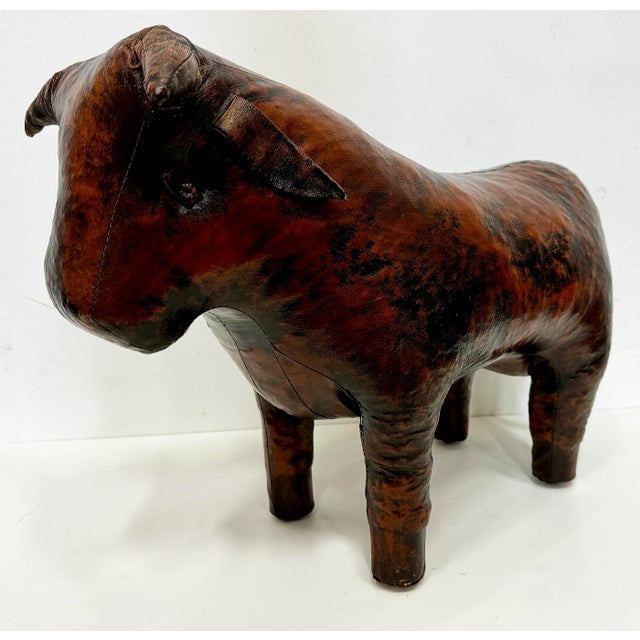 1960s Mid-Century Dimitri Omersa for Valenti Home Bull Ottoman For Sale In Miami - Image 6 of 9