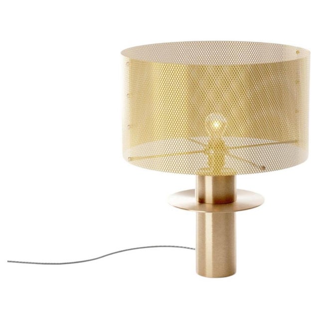 Gold Atahualpa Table Lamp in Brass and Stainless Steel by Marine Breynaert For Sale - Image 8 of 8