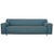 Grata 3-Seater Sofa and Ottoman in Petrol Blue Fabric from Rolf Benz, Set of 2 For Sale - Image 4 of 18