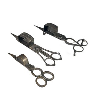 Collection of 19th Century Scissor Candle Snuffers—A Trio For Sale