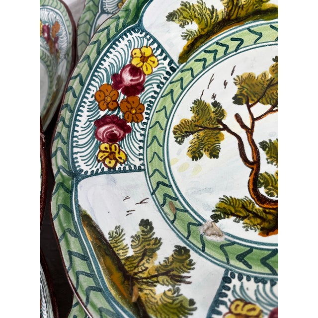 Vintage Italian Vitacolonna Rapino Ceramic Dishes- Set of 6 For Sale - Image 9 of 11