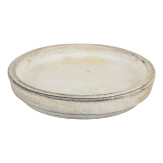 Vintage Low Stoneware Bowl with Light Glaze by Svend Hammershøi for Kähler, 1930s For Sale