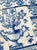 18th Century Portuguese Baroque Blue & White Floral Urn Tile Panel For Sale - Image 9 of 16