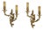 Bronze Double-Light Wall Sconces with Acanthus Leaves, 1960s, Set of 2 For Sale
