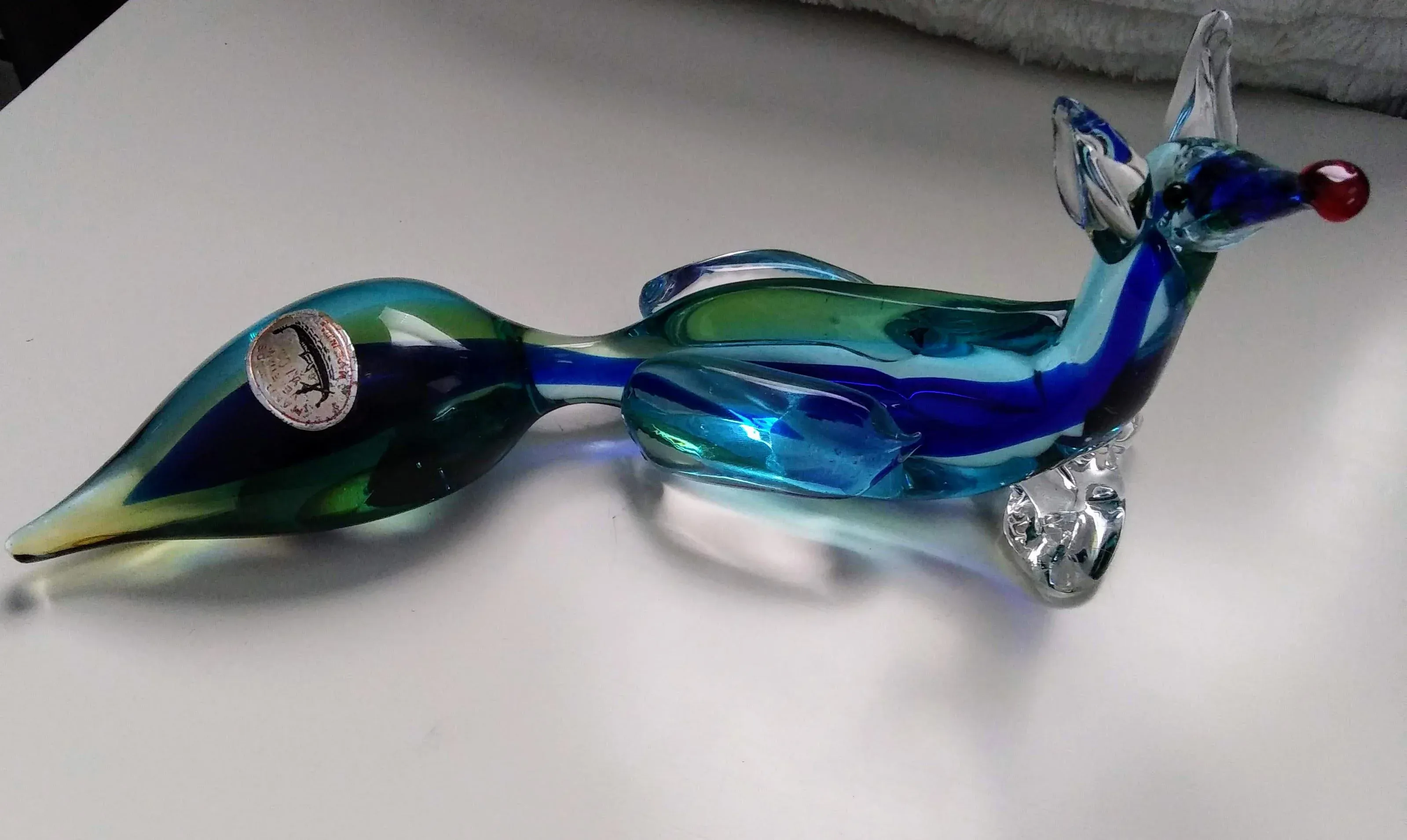 置物 Murano , antique Vintage 1950s Murano Glass Fox Figurine | Chairish