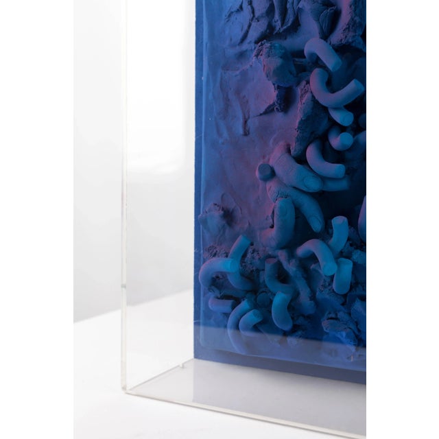 1980s Wall Sculpture with Optical Art in Acrylic Glass by César Bailleux, 1980s For Sale - Image 5 of 8