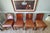 Contemporary Set of 4 Modern Mahogany and Leather Dining Chairs by Ralph Lauren For Sale - Image 3 of 12