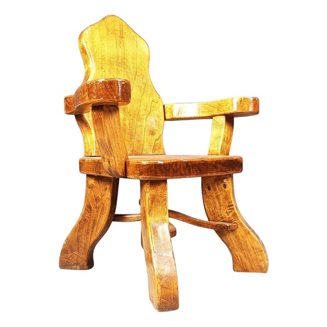 Vintage Brutalist Armchair, 1960s For Sale