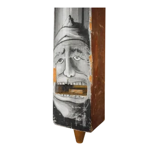 Large Whimsical Antique Wood Organ Pipe Case